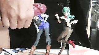 Android 18 and Bulma getting cummed on
