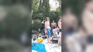 Helicopter Cock at a Pool Party