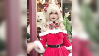 Genshin Impact Barbara Christmas Costume by Takerlama