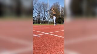 German Pole Vaulter Jacqueline Otchere [gif]