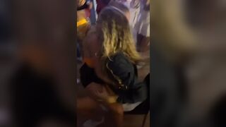 Aussie girl performs lap dance at a party