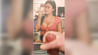 Cum tribute for big-titted Mexican slut
