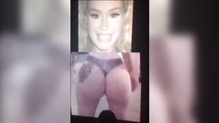 Iggy Azalea Cum tribute, love covering my goddess and moaning loud af for her❤️????????????