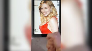 Another cum tribute for Scarlett Johansson