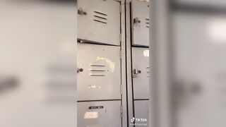 Some cleavage and a locker explanation