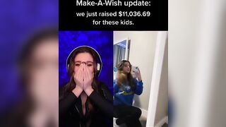 Taya after finishing her 5hr Twitch stream for Make-A-Wish