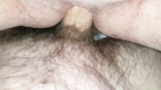 My friend cums on and in my asshole I sucked it ass to mouth